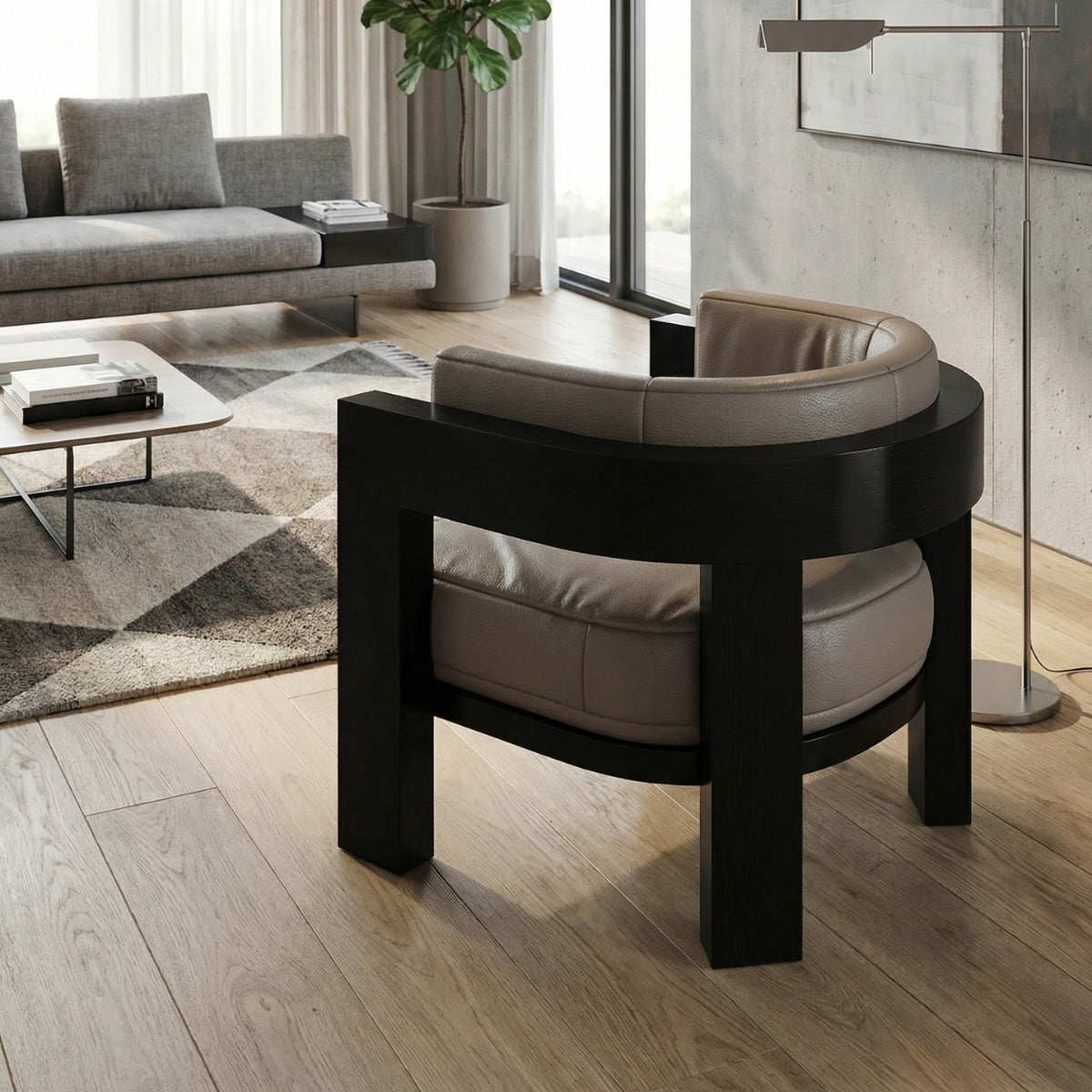 Saint-Germain Leather Armchair