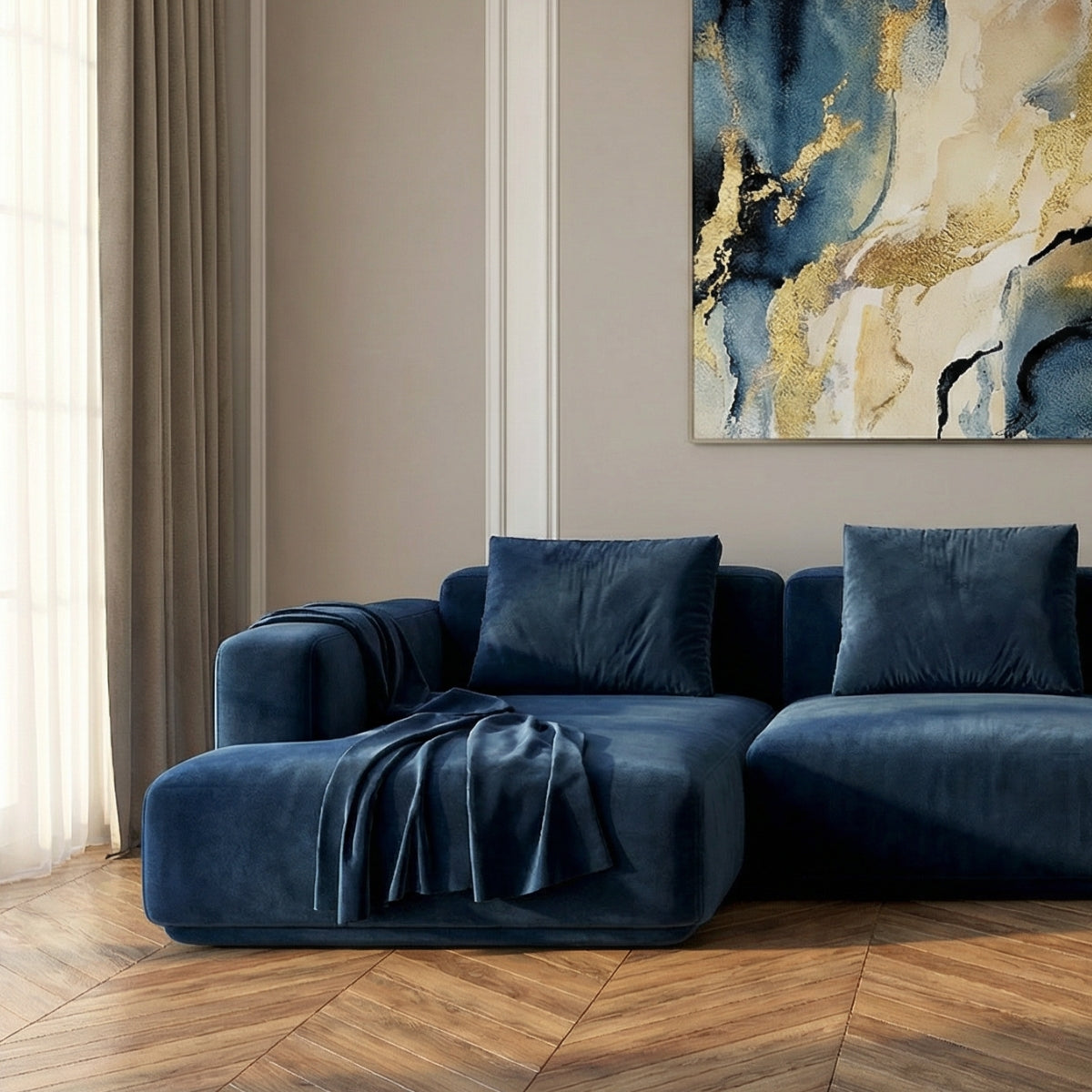 The Azure L-Shaped Corner Sofa