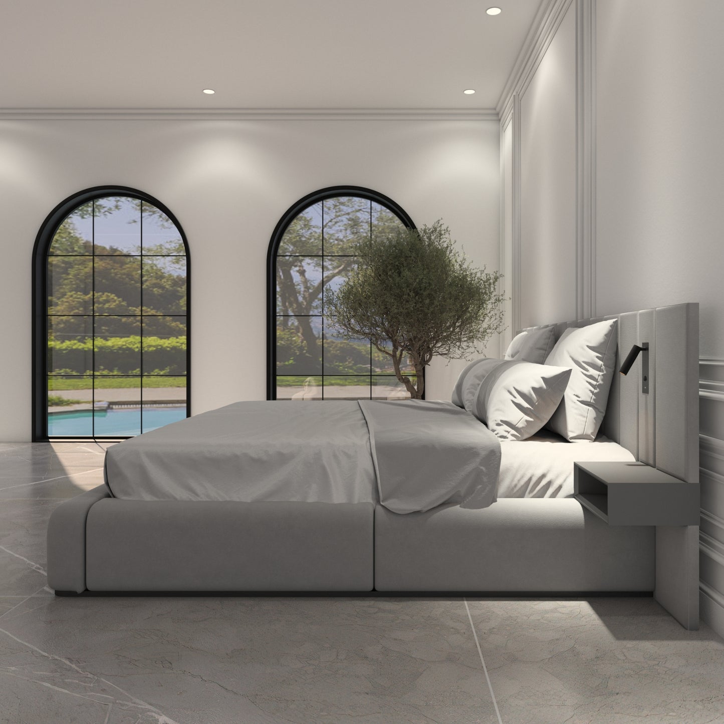 Soho Suite Bed with Nightstands and Reading Lights