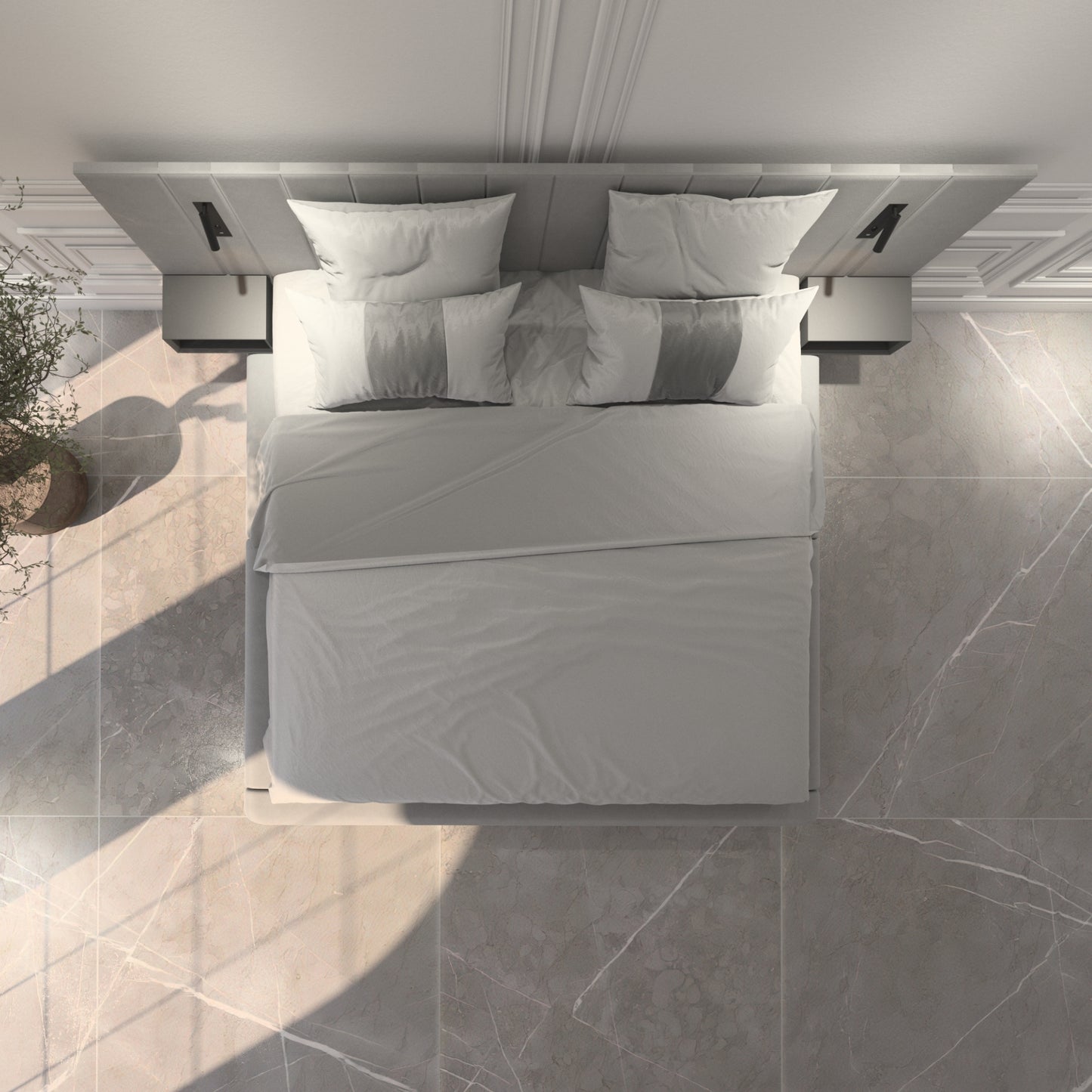 Soho Suite Bed with Nightstands and Reading Lights