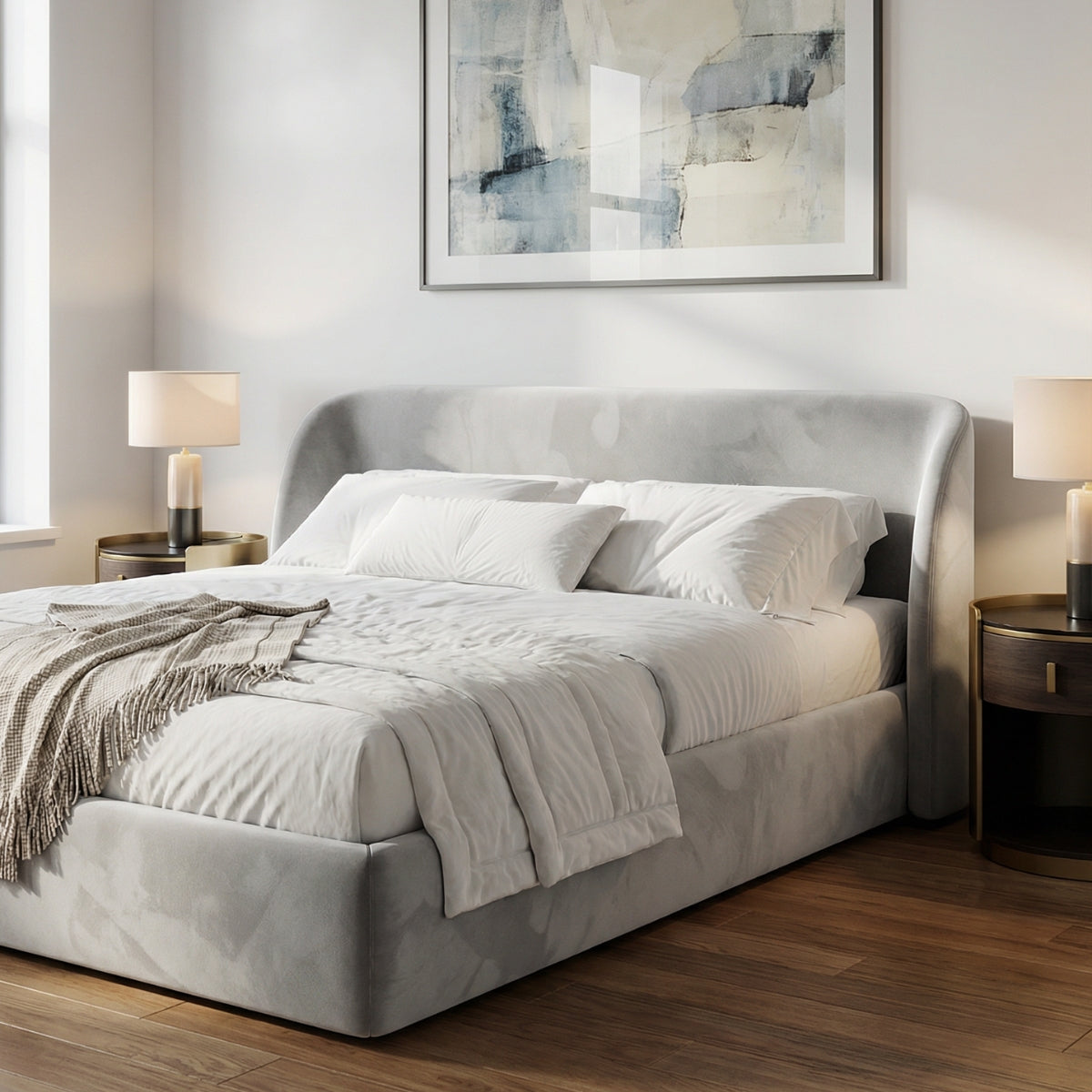 Claudia Velvet Bed