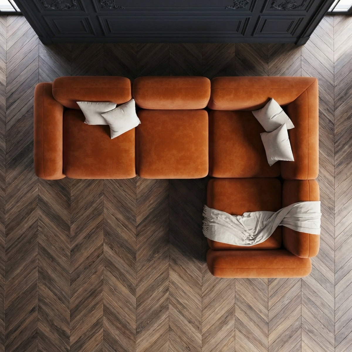 Lawrence Velvet Modular Sofa