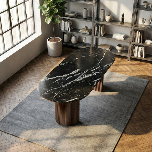 Selene Marble Top Dining Table