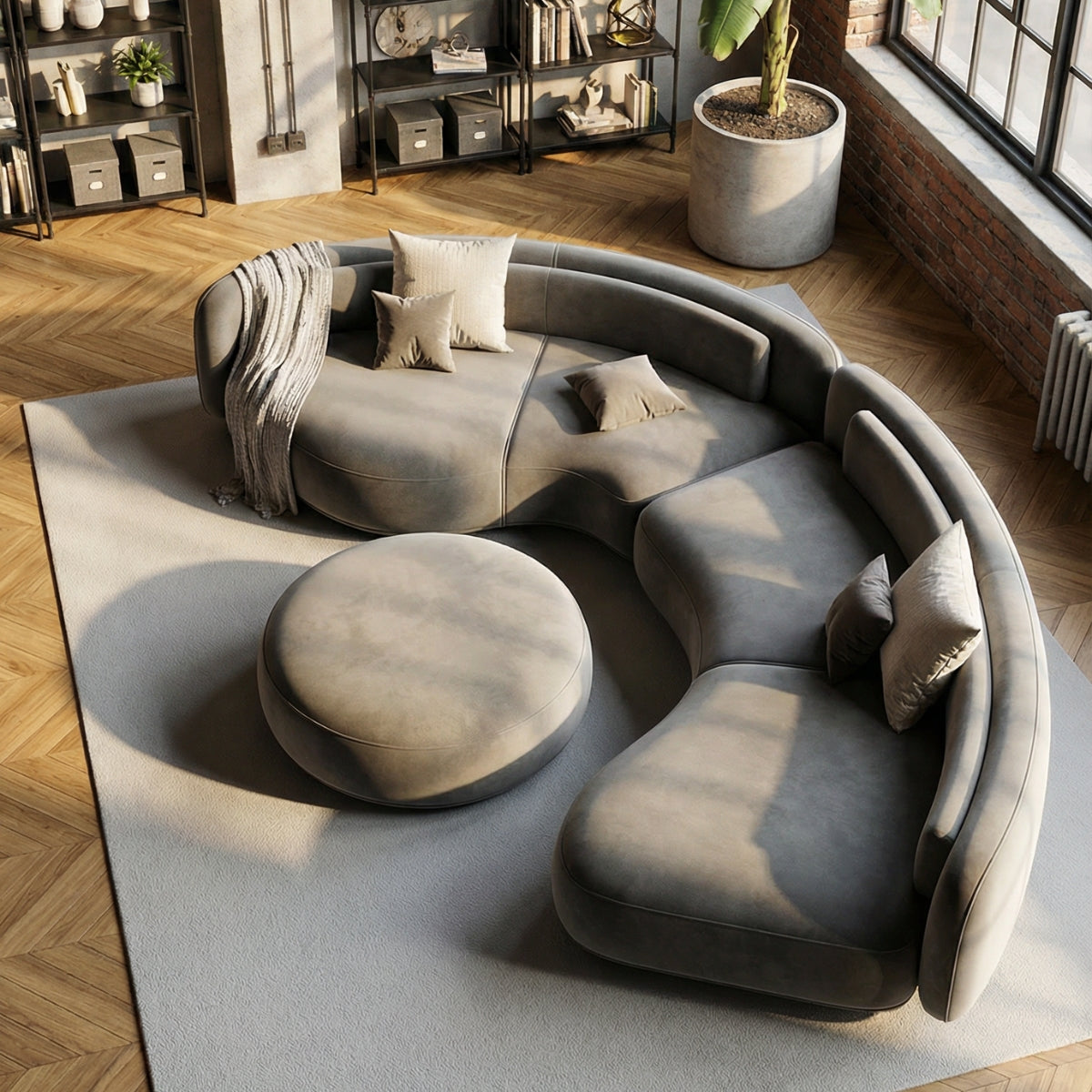 The Portofino Modular Sofa in Aegean Mist