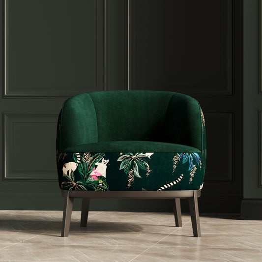 The Notting Hill Sara Miller Velvet Armchair
