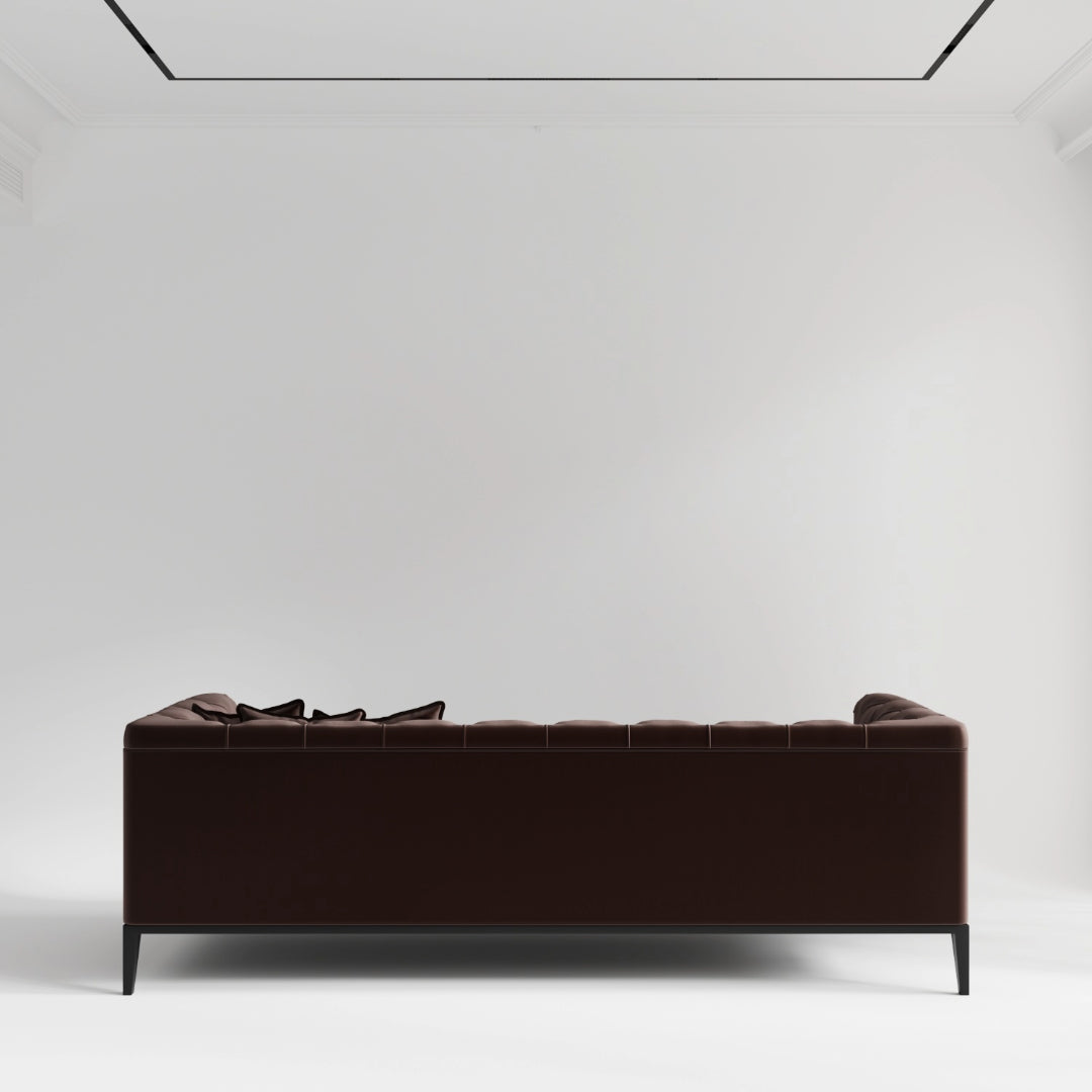 Tuxedo Tufted Velvet Sofa