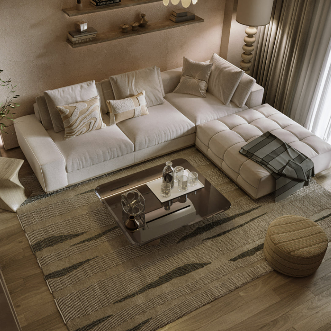 Siena Three-Seater Sofa with Ottoman