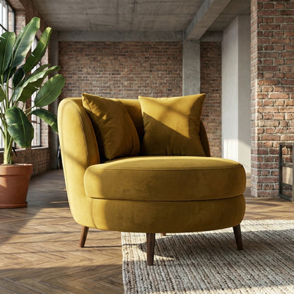 Marlène Armchair in Golden Age Amber