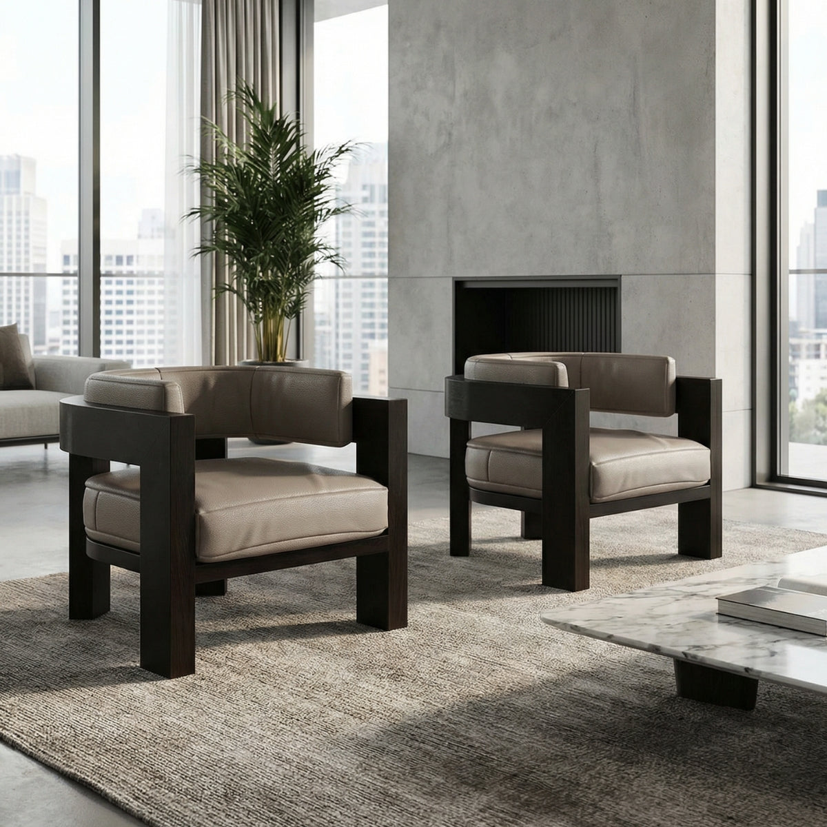 Saint-Germain Leather Armchair