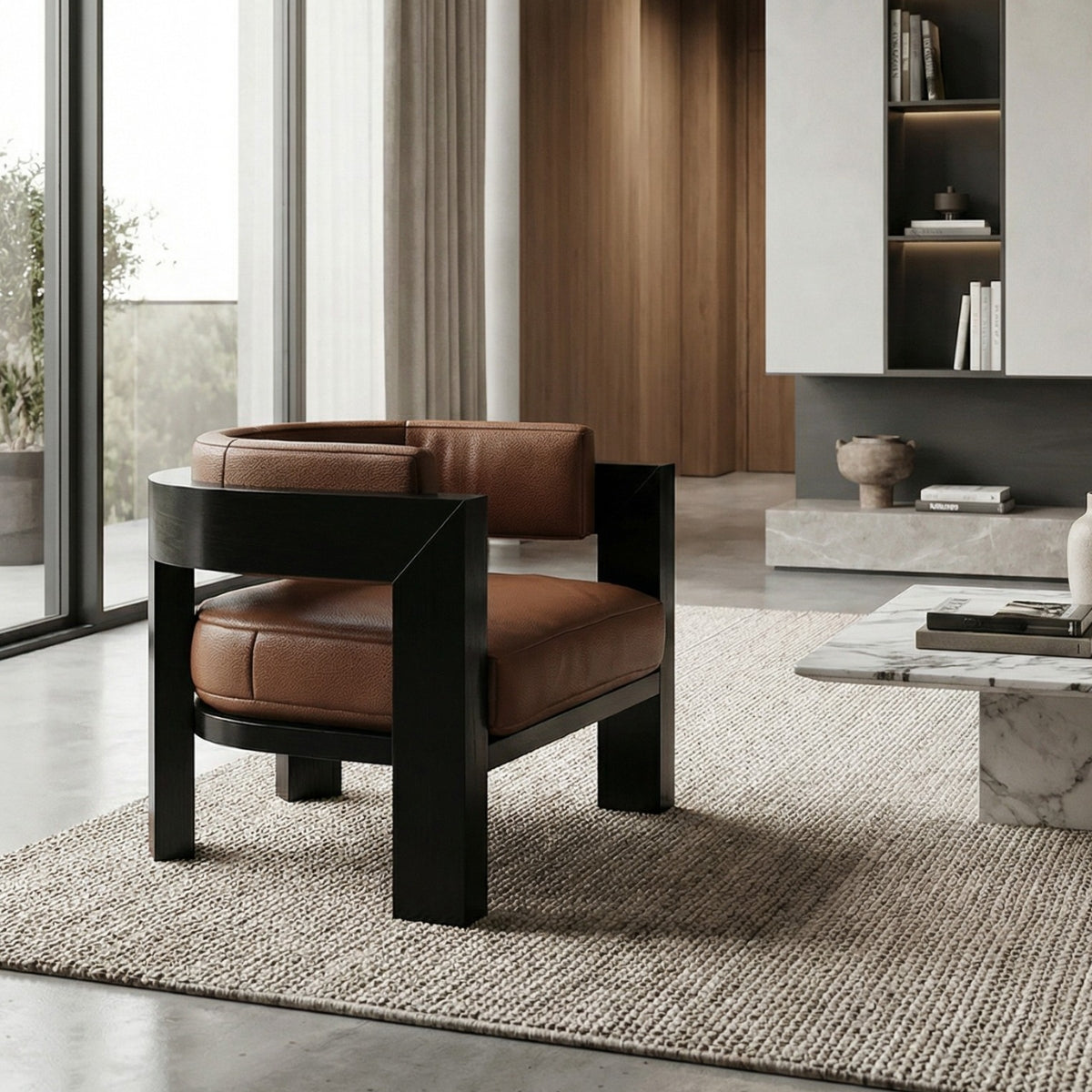 Saint-Germain Leather Armchair