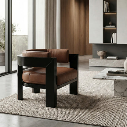 Saint-Germain Leather Armchair