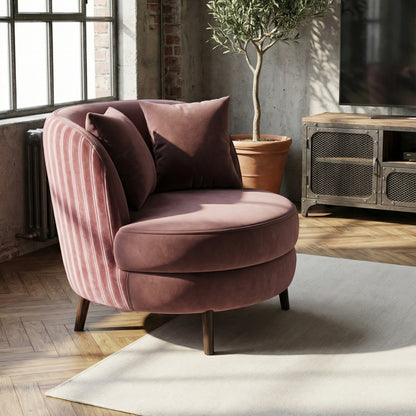 Marlène Petal Noir Armchair