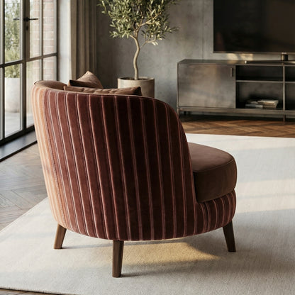 Marlène Petal Noir Armchair