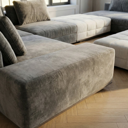 Kensington Soft Velvet Modular Sofa