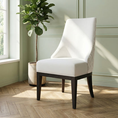 Vivienne Two Tone Dining Chair in Arctic Pearl