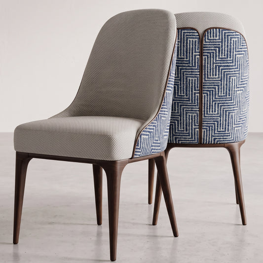 Aurelia Two Tone Dining Chair in Sapphire Spell