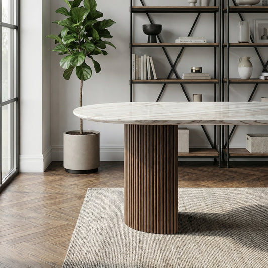 Helios Marble Top Dining Table