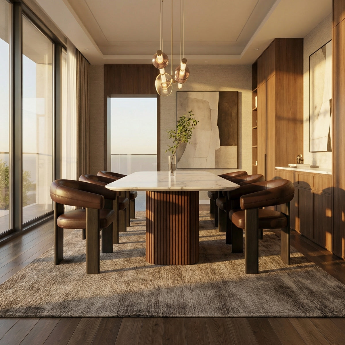 Amalfi Marble Top Dining Table