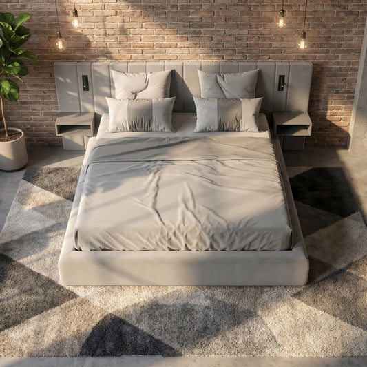 Soho Suite Bed with Nightstands and Reading Lights