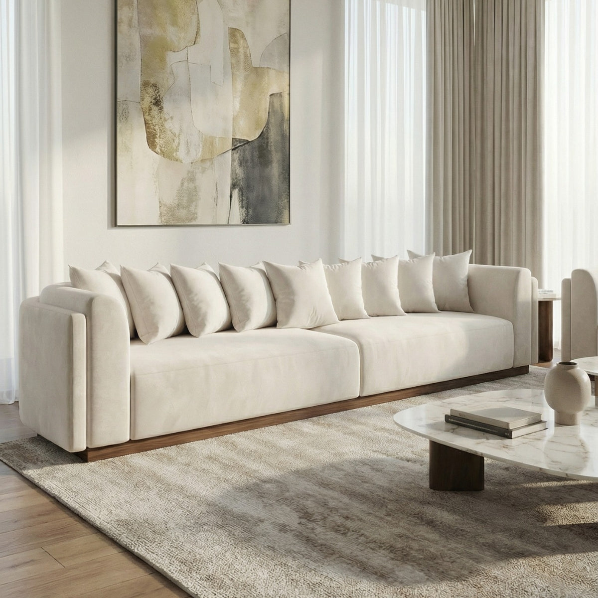 Imperia Velvet Sofa