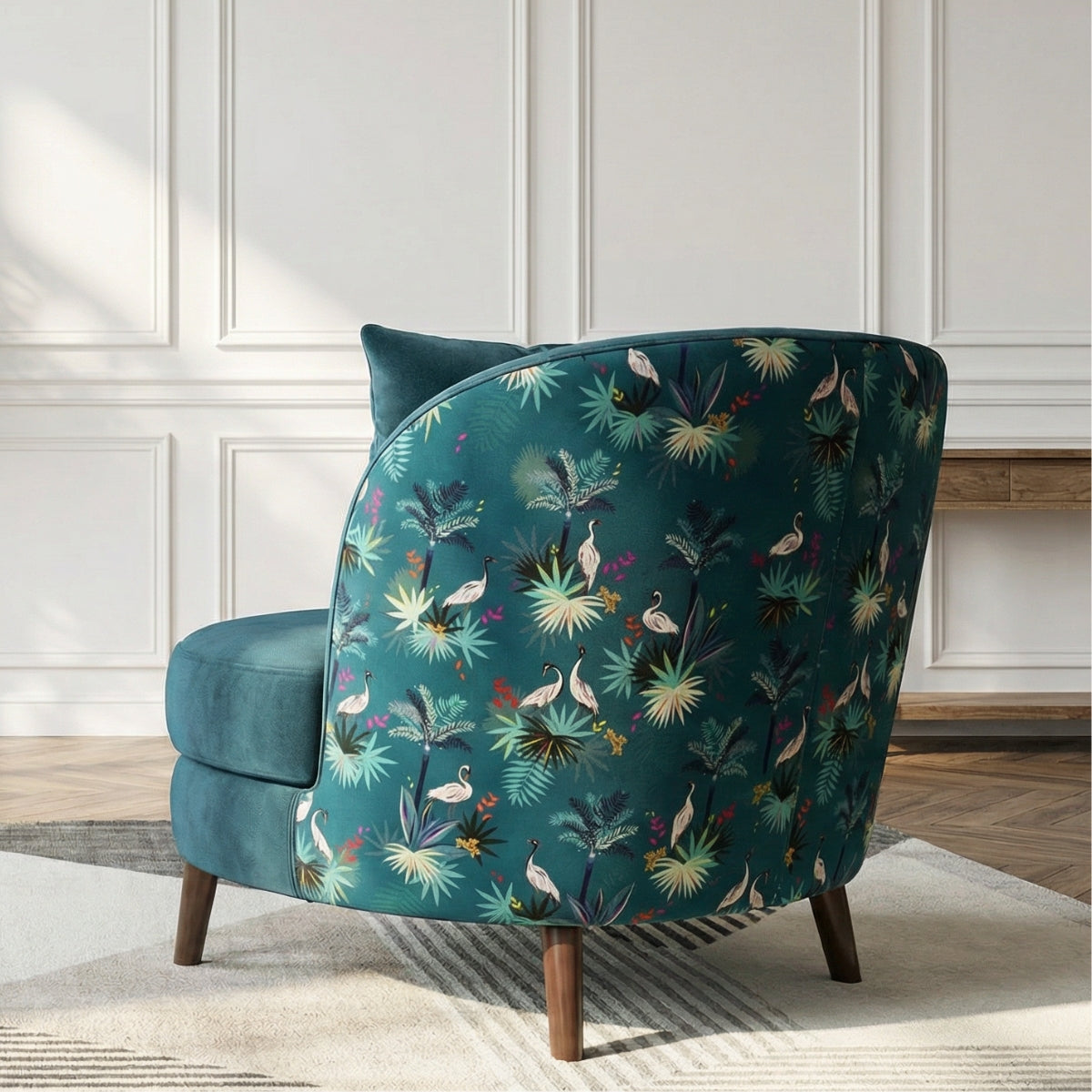 Marlène Armchair x Sara Miller Heron Velvet