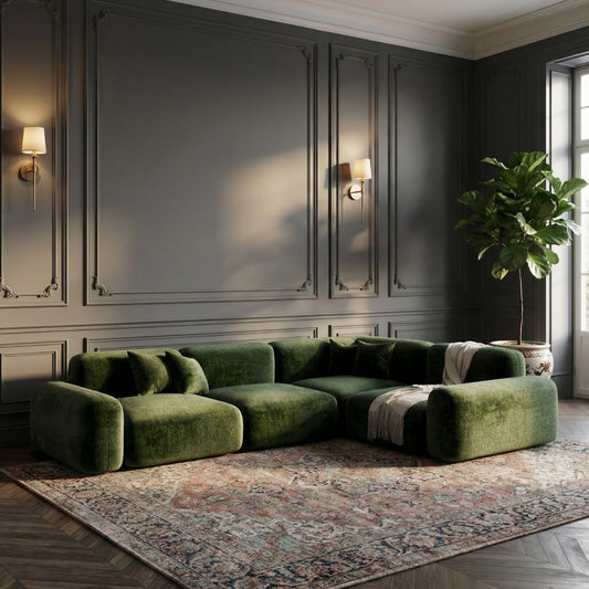 Lawrence Chenille Modular Sofa