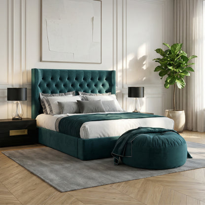 The Ashford Manor Legacy Tufted Bed in Highland Moss