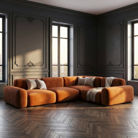 Lawrence Velvet Modular Sofa