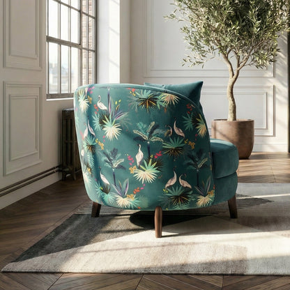 Marlène Armchair x Sara Miller Heron Velvet