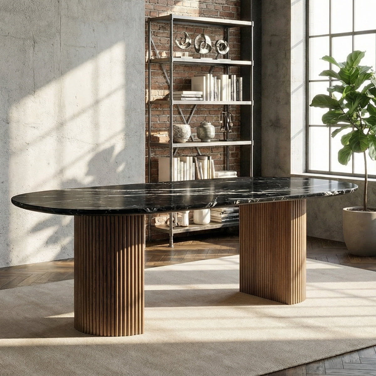 Selene Marble Top Dining Table