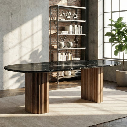 Selene Marble Top Dining Table