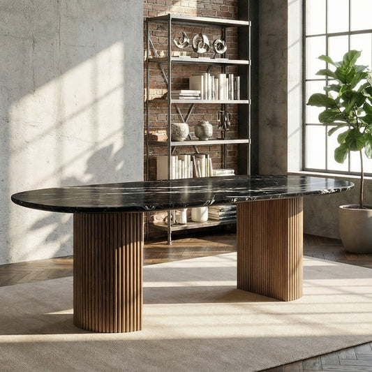 Selene Marble Top Dining Table