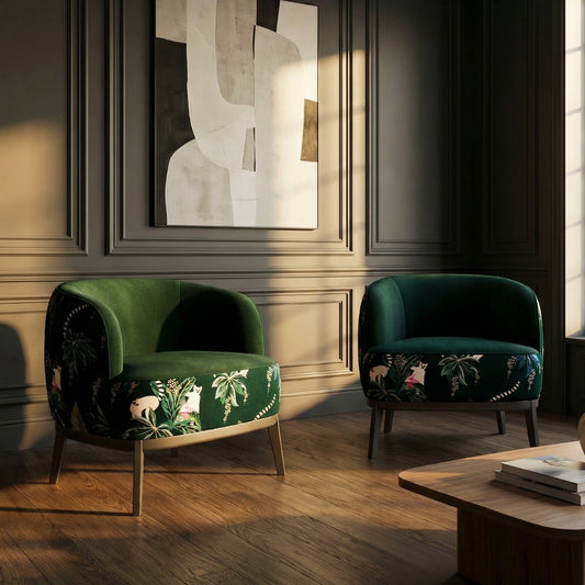 The Notting Hill Sara Miller Velvet Armchair
