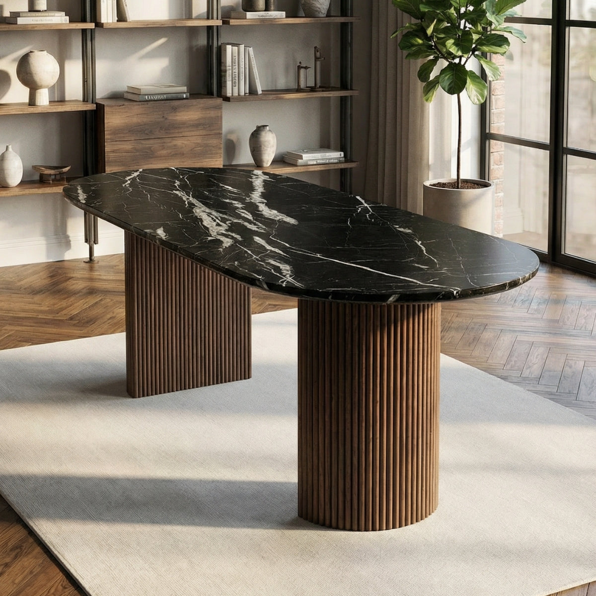Selene Marble Top Dining Table