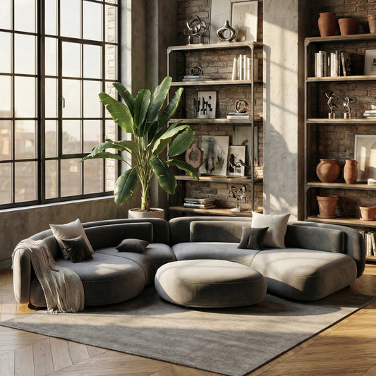 The Portofino Modular Sofa in Aegean Mist