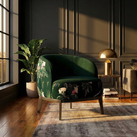 The Notting Hill Sara Miller Velvet Armchair