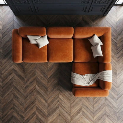 Lawrence Velvet Modular Sofa