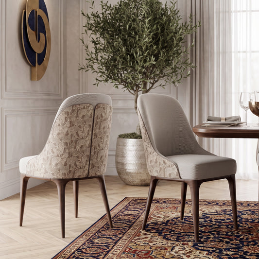 Aurelia Two Tone Dining Chair in Safari