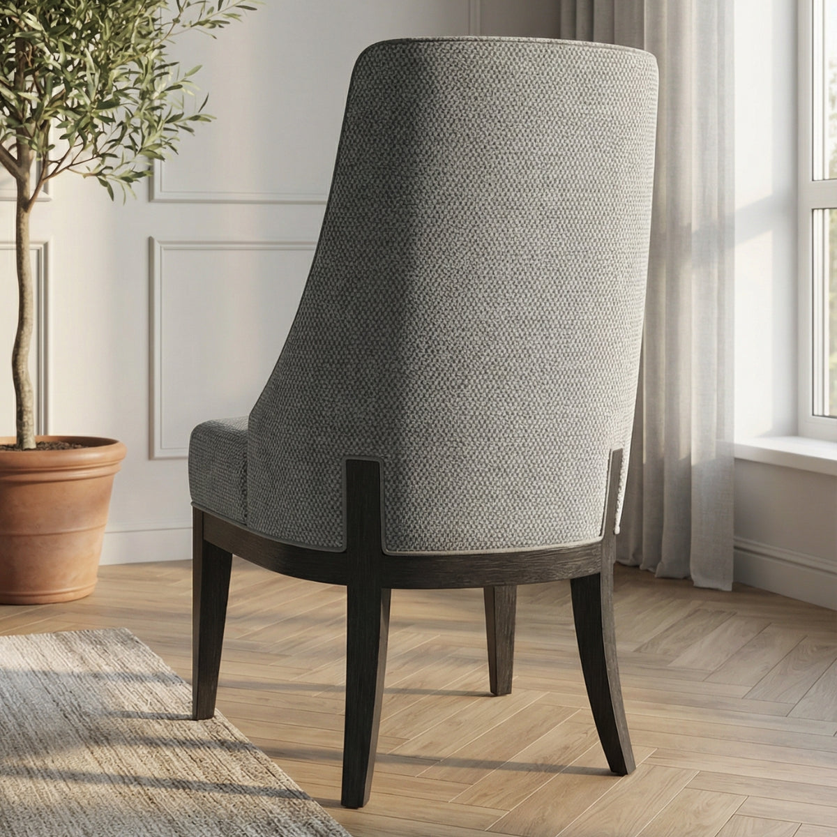 Vivienne Two Tone Dining Chair in Pavilion Grey