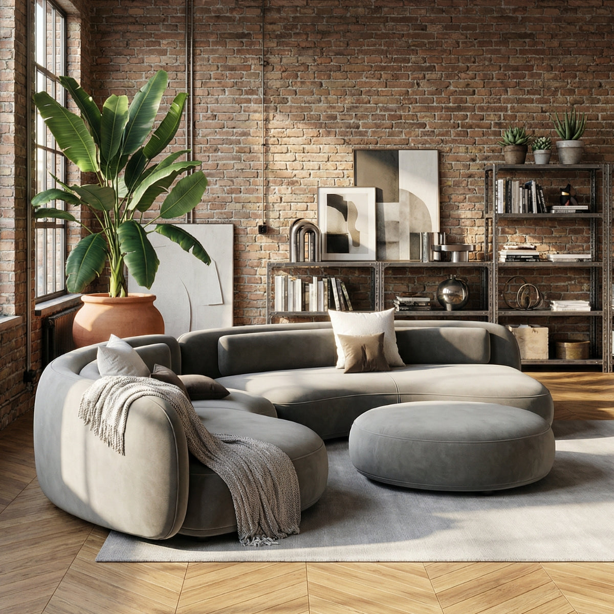 The Portofino Modular Sofa in Aegean Mist