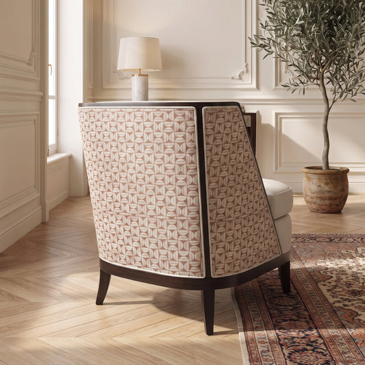 The Beaumont Armchair in Axel Sandstone