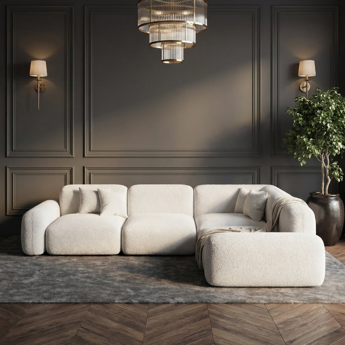 Lawrence Boucle Modular Sofa