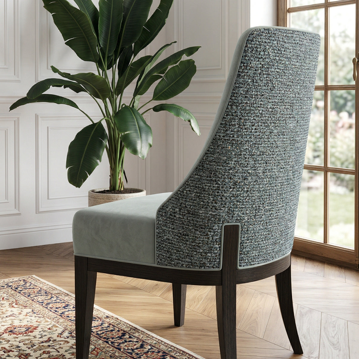 Vivienne Two Tone Dining Chair in Veridian Mist