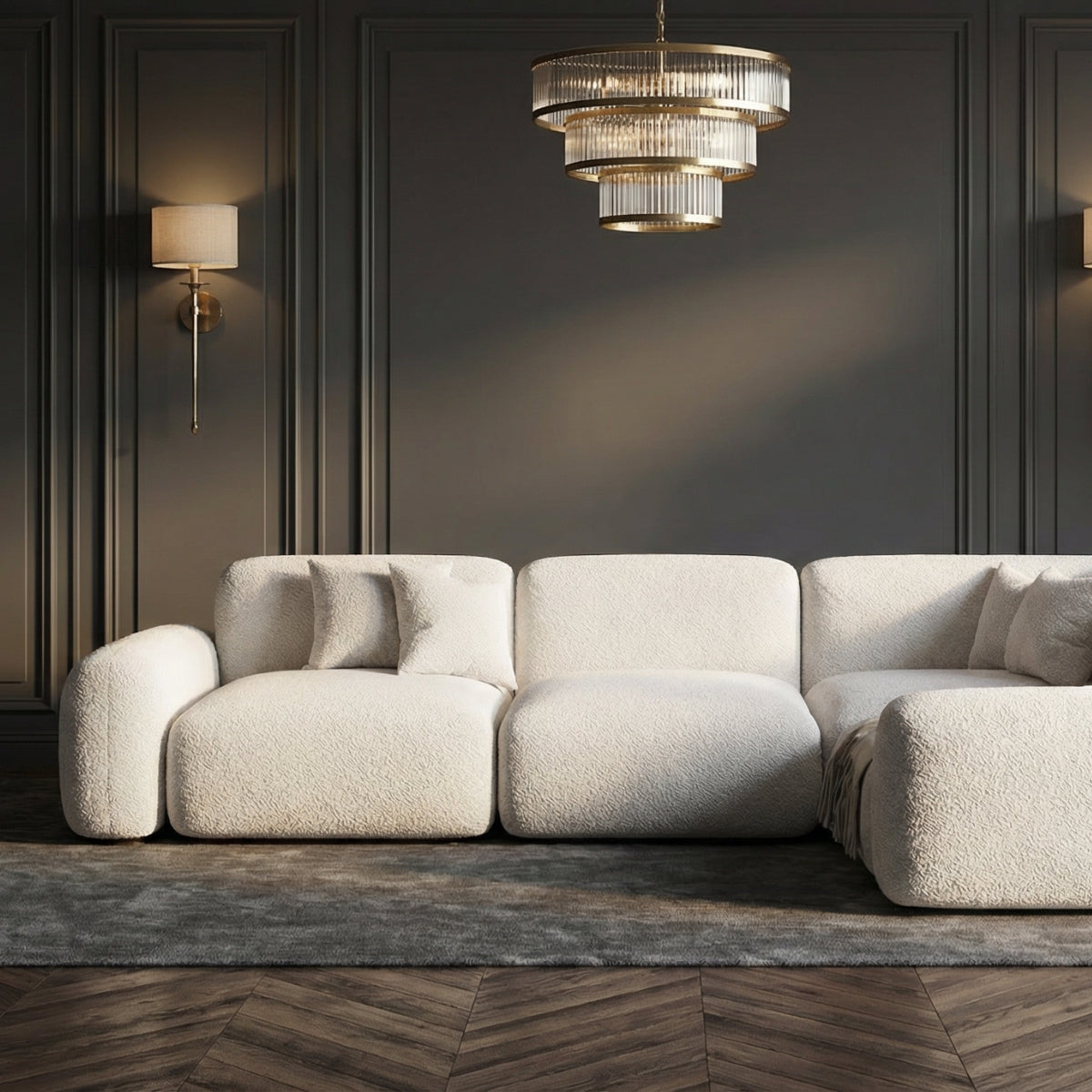 Lawrence Boucle Modular Sofa