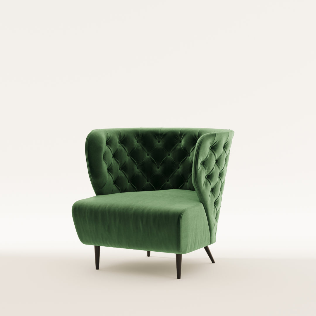 Regina Tufted Velvet Armchair