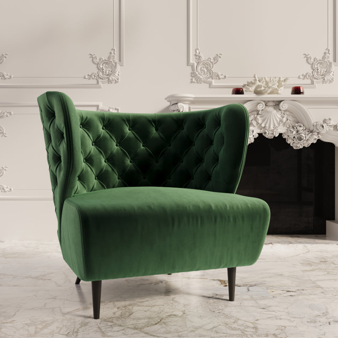 Regina Tufted Velvet Armchair