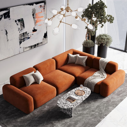 Lawrence Velvet Modular Sofa