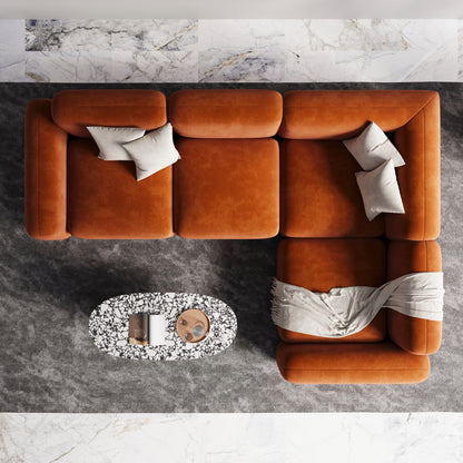 Lawrence Velvet Modular Sofa