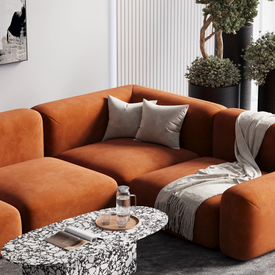 Lawrence Velvet Modular Sofa