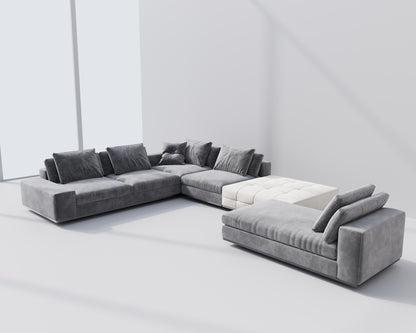 Kensington Soft Velvet Modular Sofa